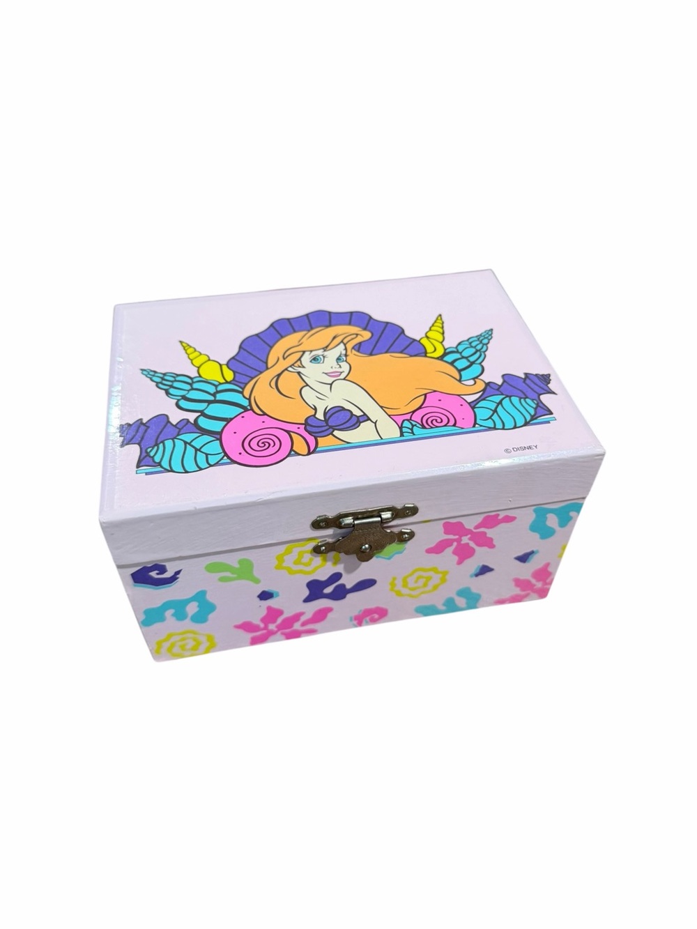 VTG 90s Disney The Little Mermaid Music Jewelry Box